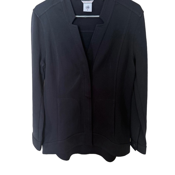 CABI CENTER JACKET BLACK KNIT BLAZER STYLED WORKWEAR SIZE MEDIUM - Picture 10 of 17